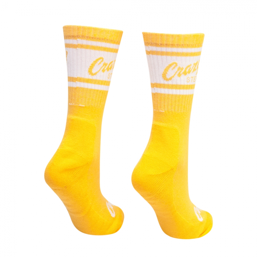 Vysoké sportovní ponožky žluté